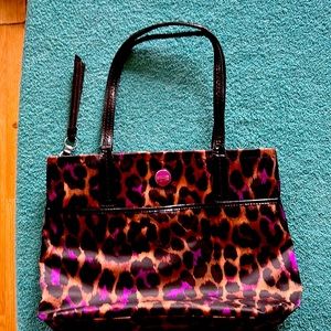 Beautiful used Coach purple Cheetah